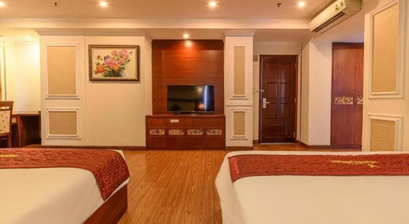 Bed in Ocean View Danang Hotel