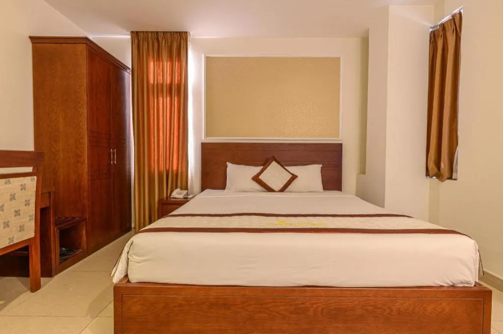 Bed in Ocean View Danang Hotel