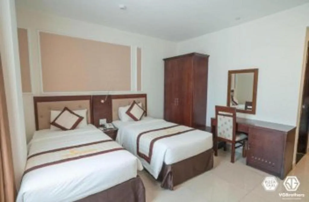 Bed in Ocean View Danang Hotel