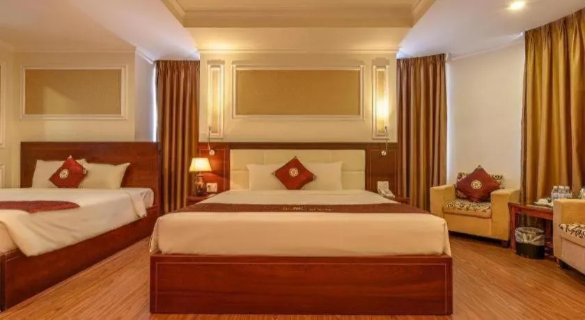 Bed in Ocean View Danang Hotel