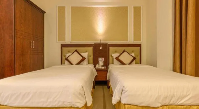 Bed in Ocean View Danang Hotel