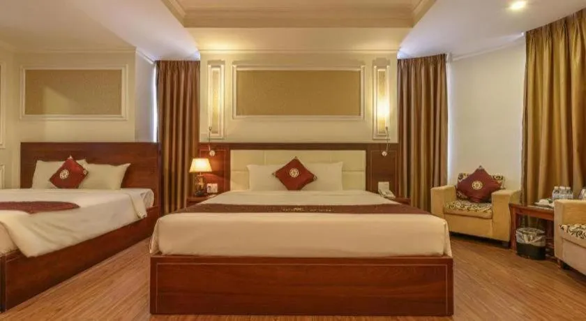 Bed in Ocean View Danang Hotel