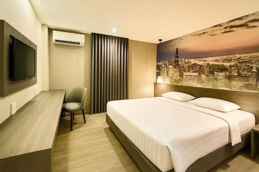 Bed in Plaza Hotel Tegal