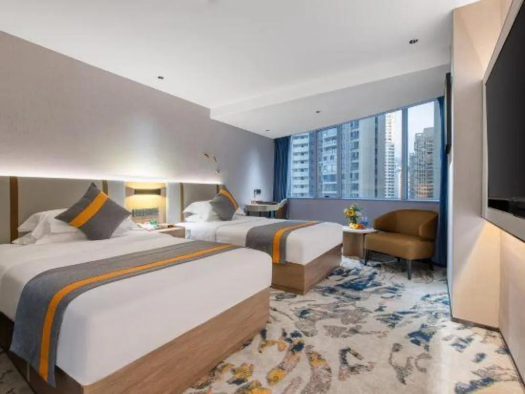 Bed in Golden Sea View Hotel Haikou