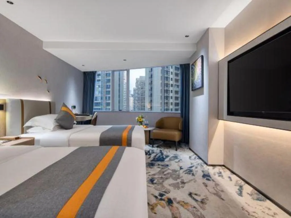 Bed in Golden Sea View Hotel Haikou