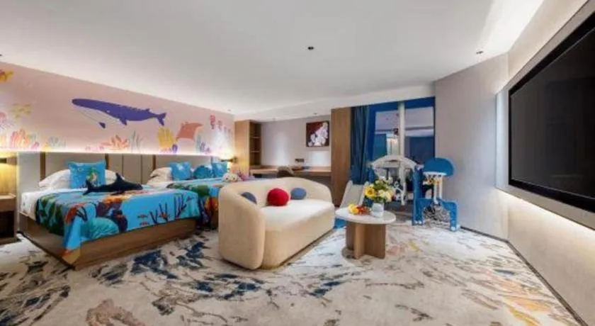 Bed in Golden Sea View Hotel Haikou