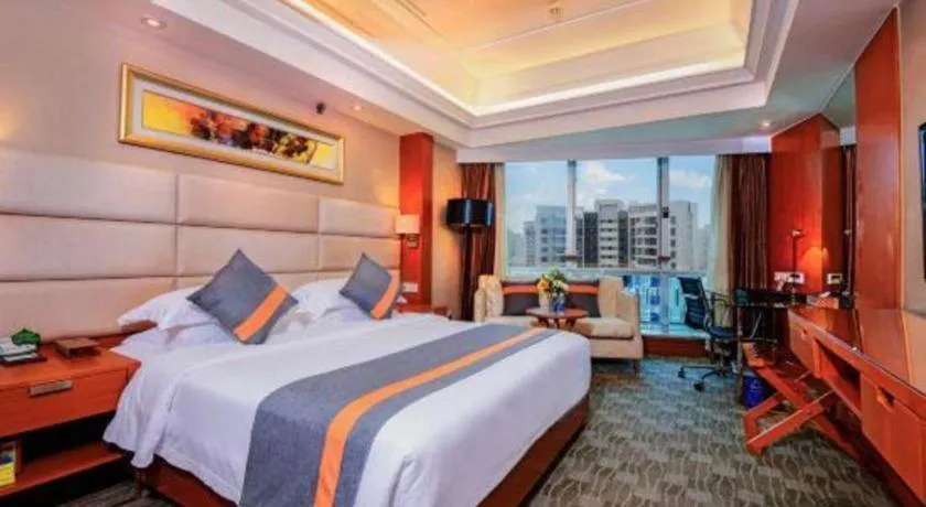 Bed in Golden Sea View Hotel Haikou