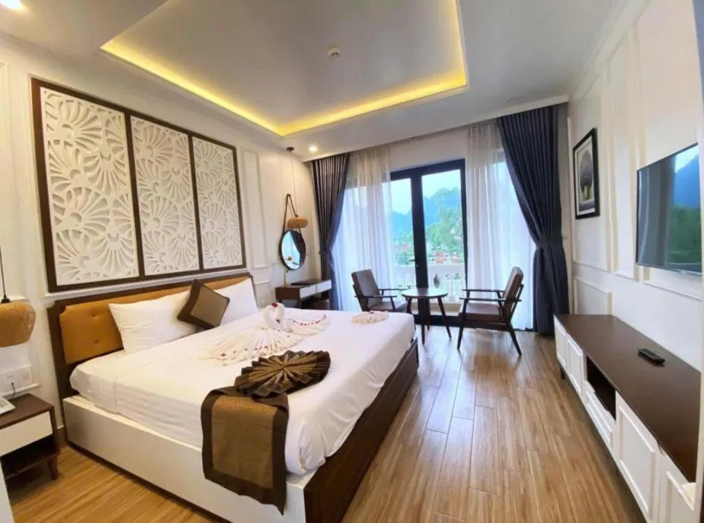 Bed in Doan Gia Resort