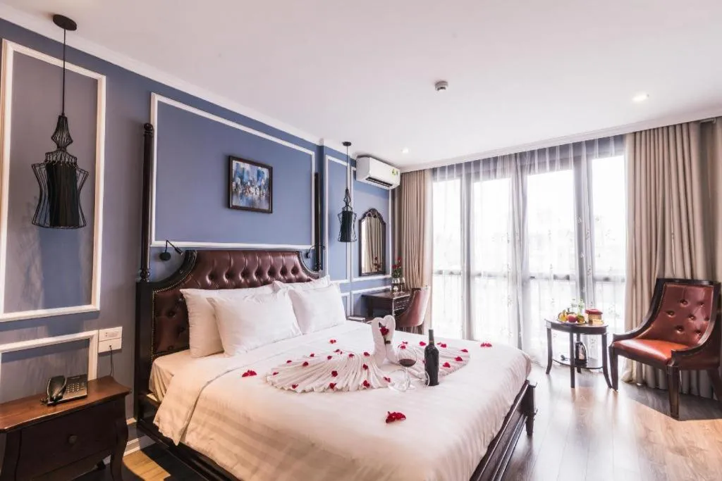 Bed in Ha Noi Crystal Pearl Hotel