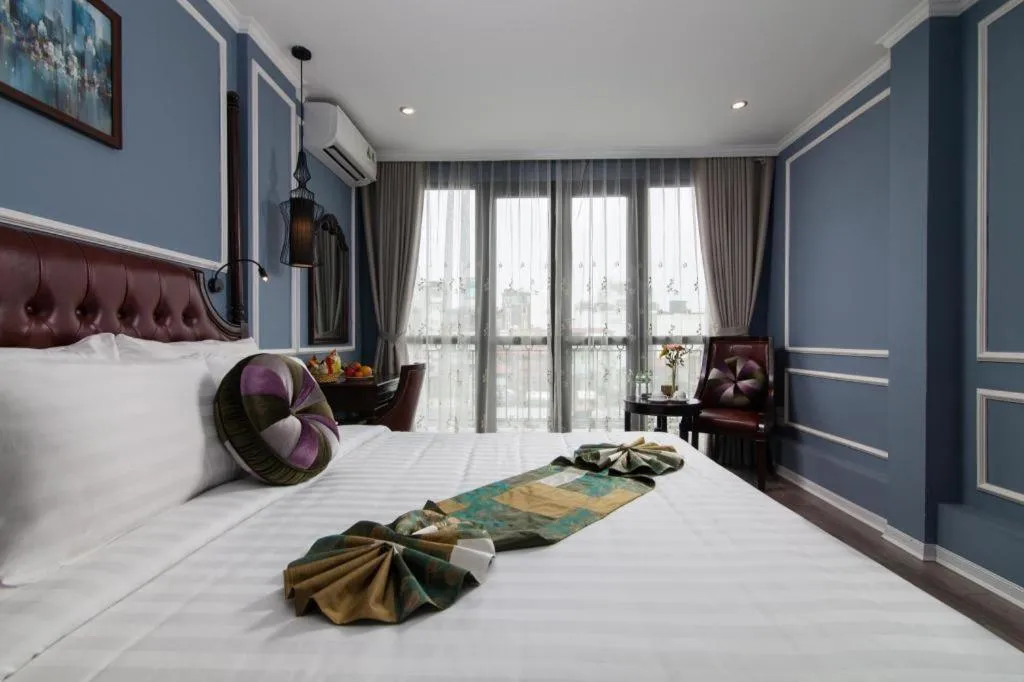 Bed in Ha Noi Crystal Pearl Hotel