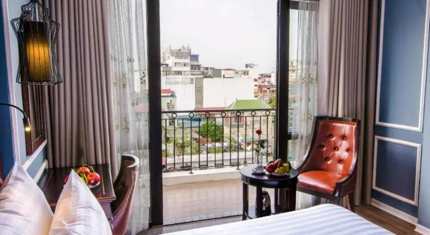 Bed in Ha Noi Crystal Pearl Hotel