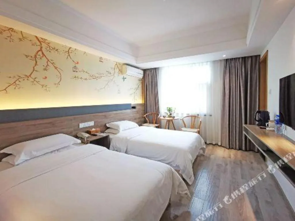 Bed in Anyi 158 Hotel Fuqin