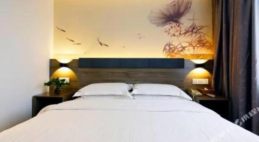 Bed in Anyi 158 Hotel Fuqin