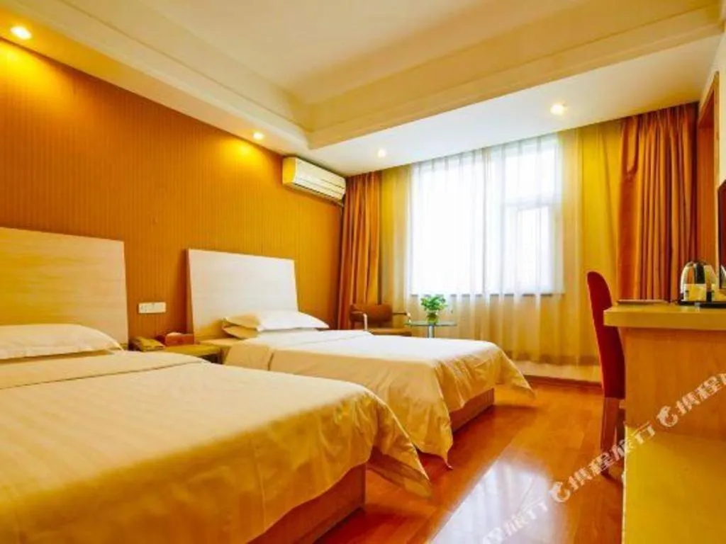 Bed in Anyi 158 Hotel Fuqin