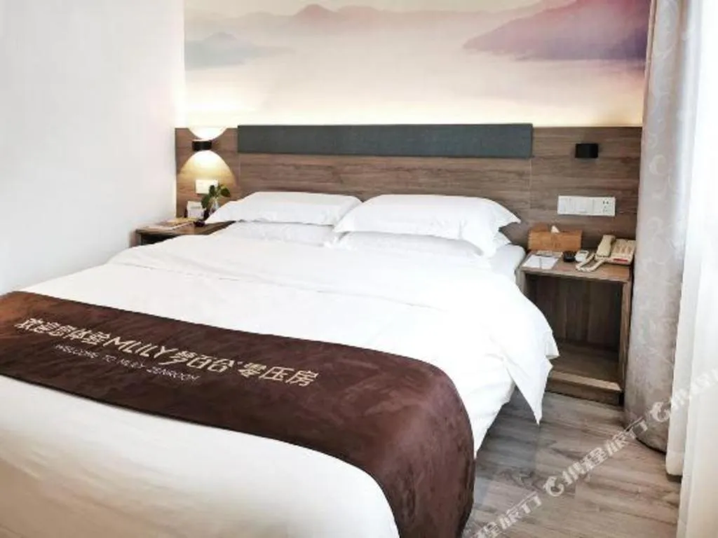 Bed in Anyi 158 Hotel Fuqin