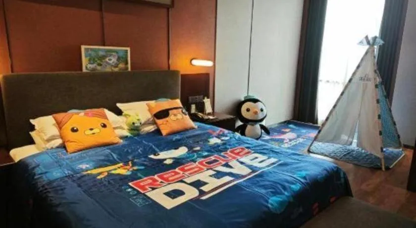 Bed in Rezen Hotel Pasonda Junyu