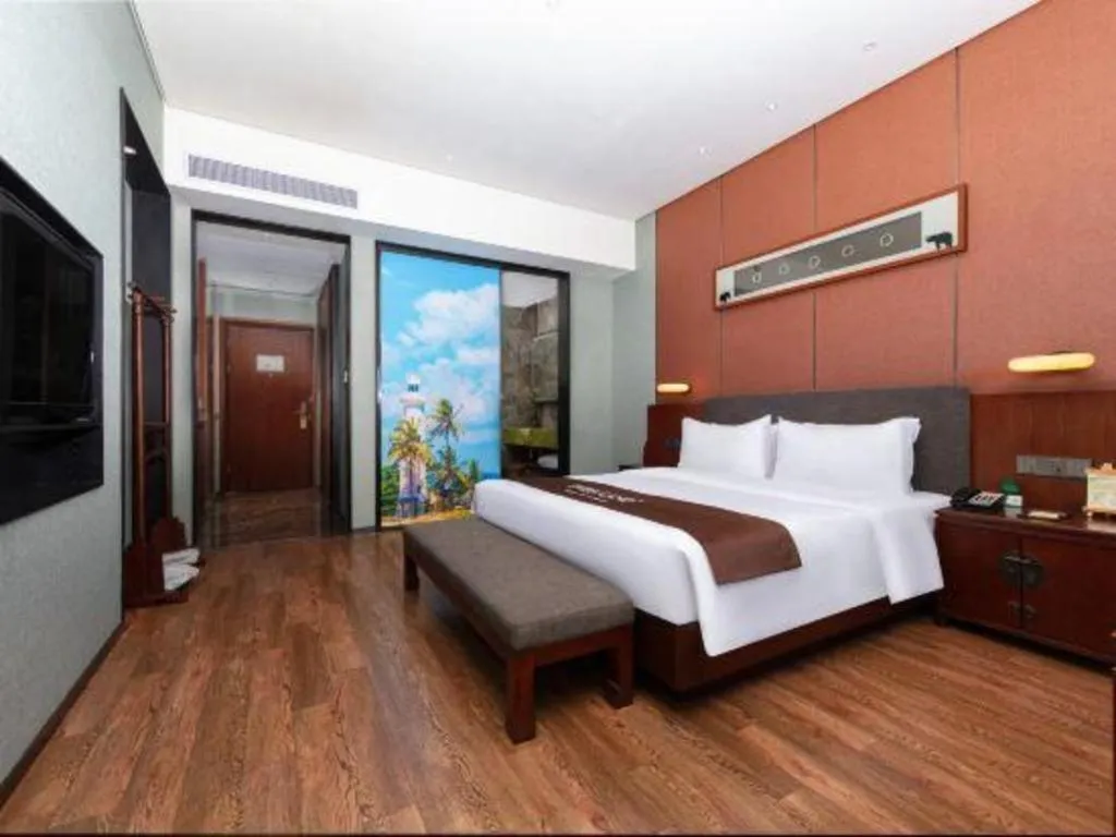 Bed in Rezen Hotel Pasonda Junyu