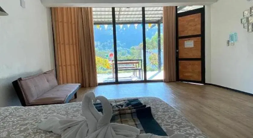 Bed in Rak Na Suan Pueng Resort Bed in Rak Na Suan Pueng Resort