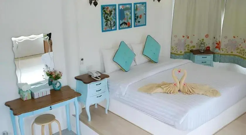 Bed in Rak Na Suan Pueng Resort Bed in Rak Na Suan Pueng Resort