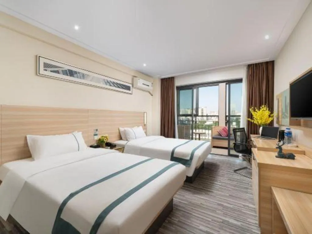 Bed in City Comfort Inn Baise Uprising Memorial Park Laiyu