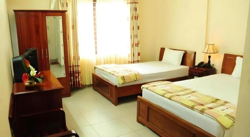 Bed in Hong Thang Hotel