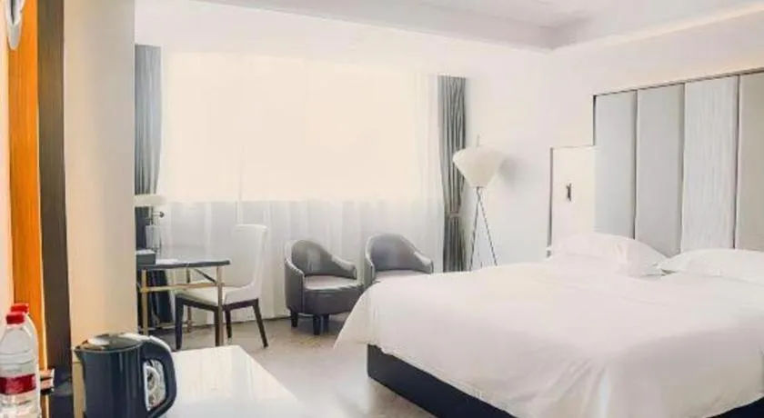 Bed in Jinjiang Metropolo Hotel Nanjing Jiangning Binjiang Development Zone