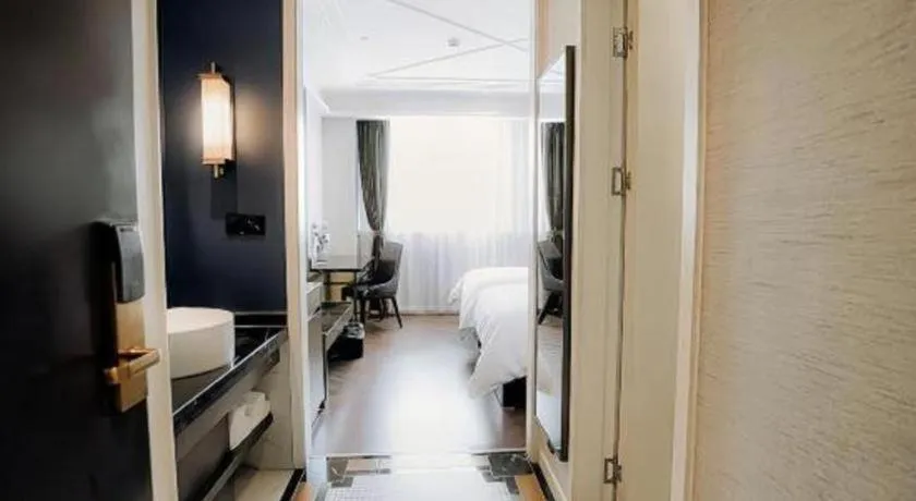 Bed in Jinjiang Metropolo Hotel Nanjing Jiangning Binjiang Development Zone