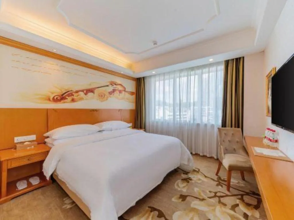 Bed in Out Sky Hotel