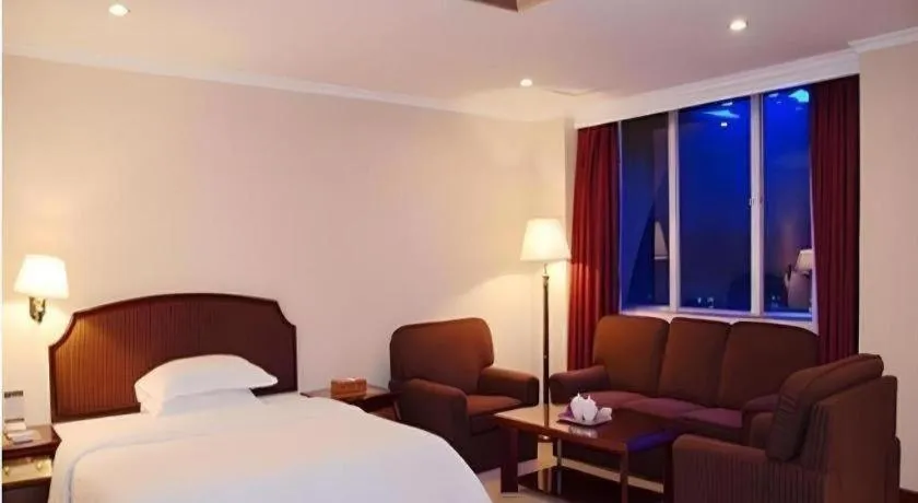 Bed in Out Sky Hotel