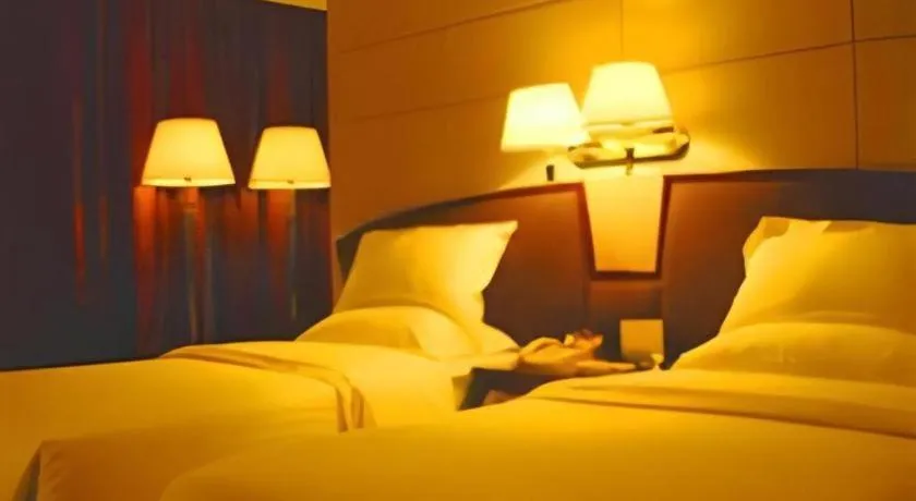 Bed in Out Sky Hotel