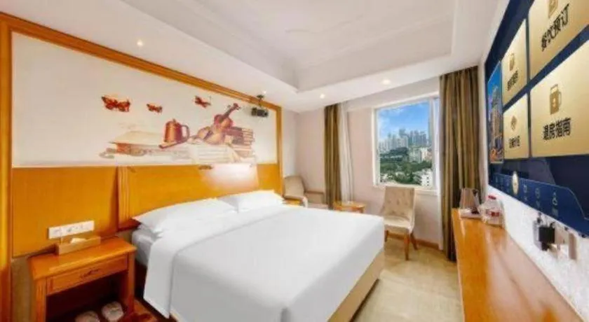 Bed in Out Sky Hotel