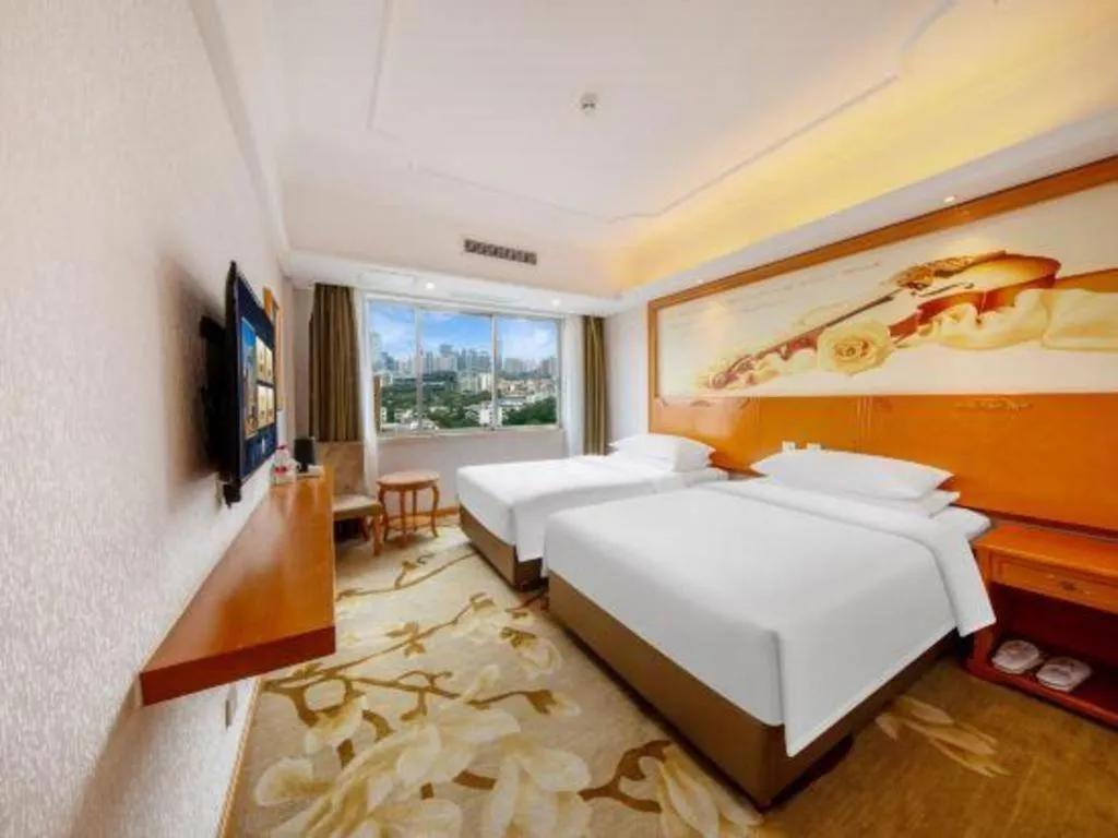 Bed in Out Sky Hotel