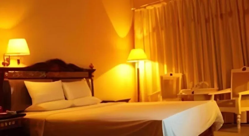 Bed in Out Sky Hotel