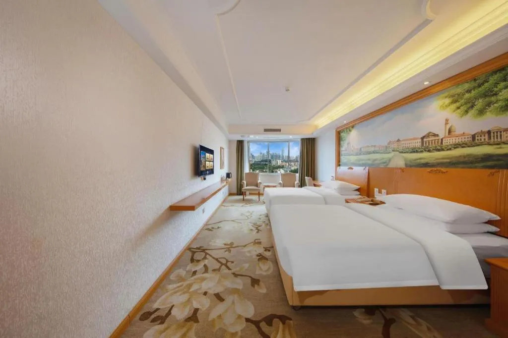 Bed in Out Sky Hotel