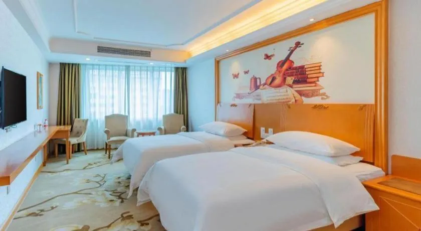 Bed in Out Sky Hotel