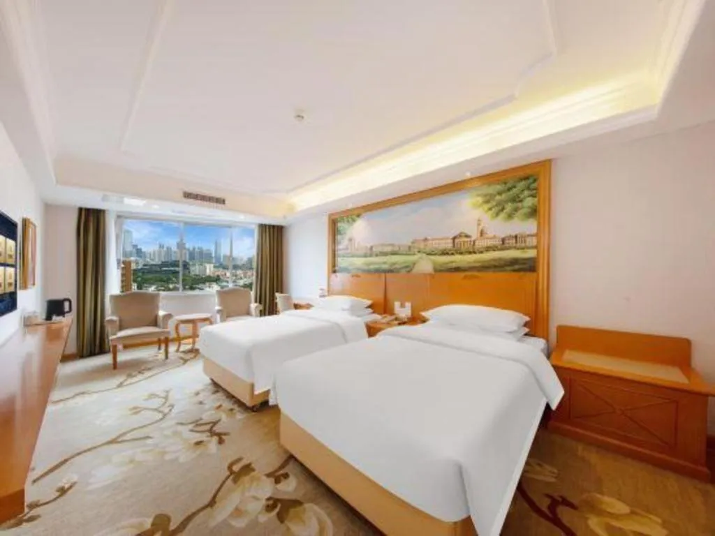 Bed in Out Sky Hotel