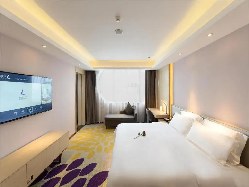 Bed in Lavande Hotel Deyang Guanghan Bed in Lavande Hotel Deyang Guanghan