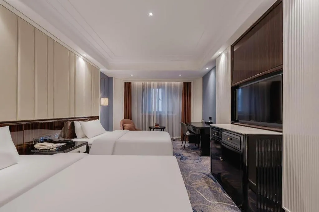 Bed in Jinjiang Metropolo Hotel Nanjing Confucius Temple Branch