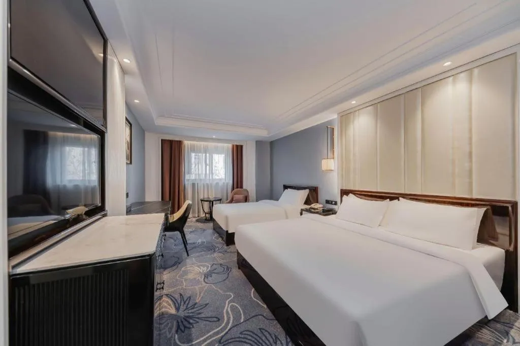 Bed in Jinjiang Metropolo Hotel Nanjing Confucius Temple Branch