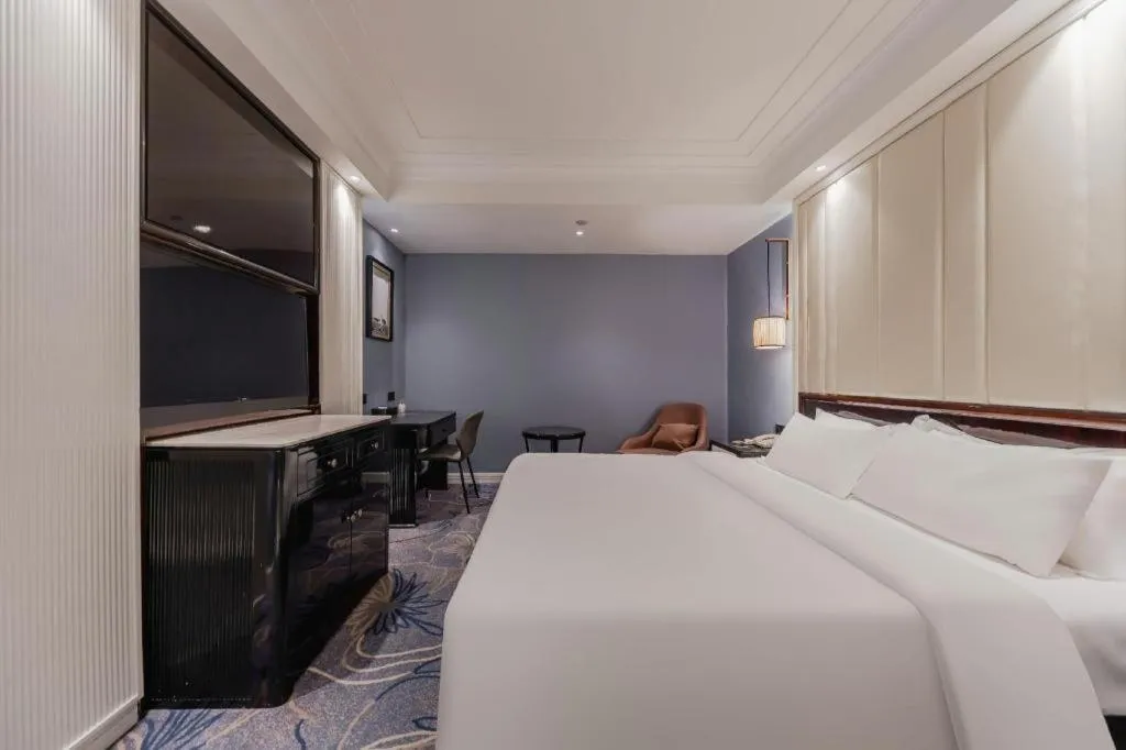 Bed in Jinjiang Metropolo Hotel Nanjing Confucius Temple Branch