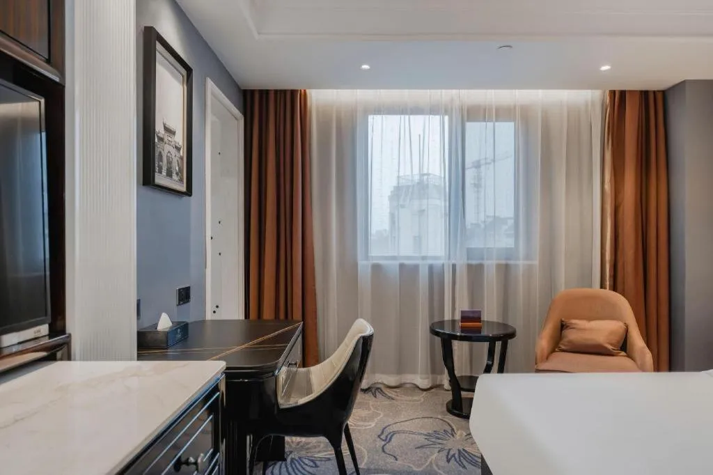 Bed in Jinjiang Metropolo Hotel Nanjing Confucius Temple Branch