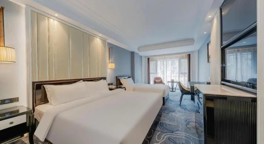 Bed in Jinjiang Metropolo Hotel Nanjing Confucius Temple Branch