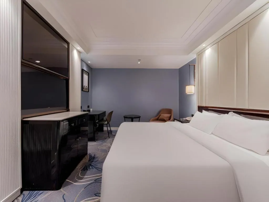 Bed in Jinjiang Metropolo Hotel Nanjing Confucius Temple Branch