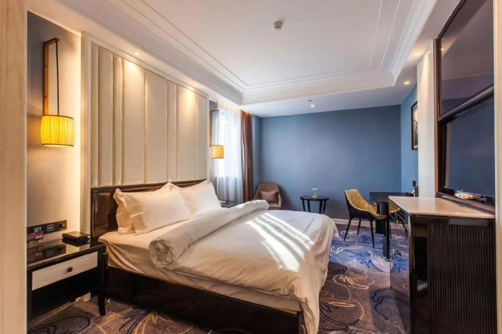 Bed in Jinjiang Metropolo Hotel Nanjing Confucius Temple Branch