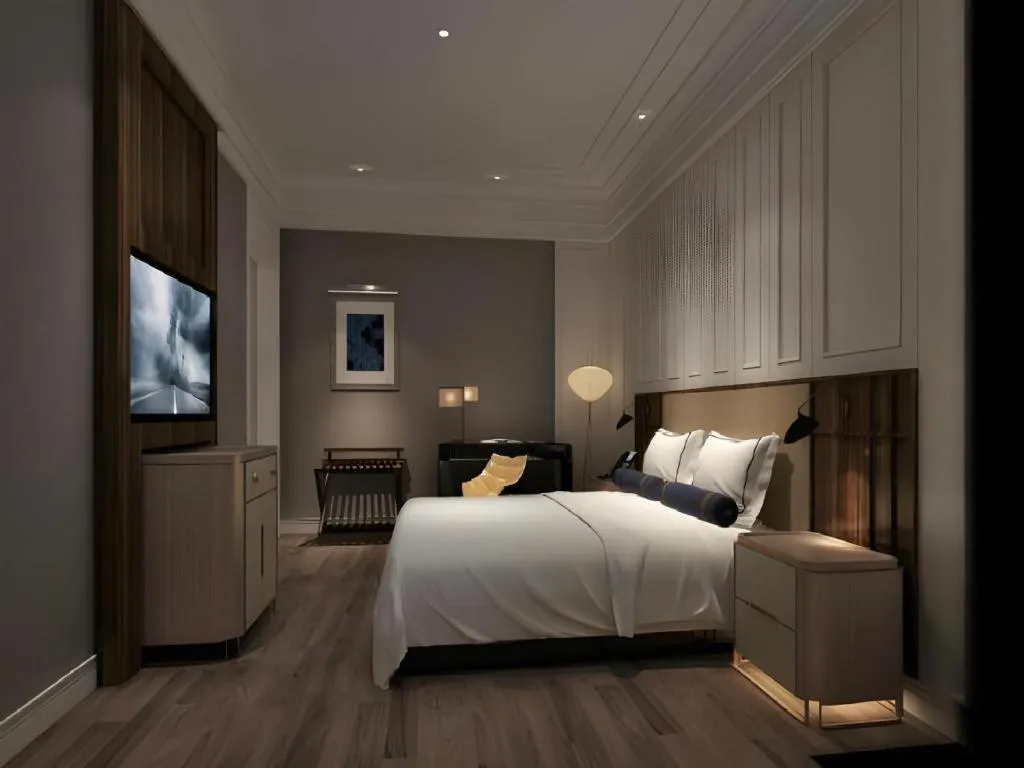 Bed in Jinjiang Metropolo Hotel Nanjing Confucius Temple Branch