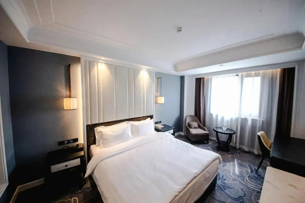 Bed in Jinjiang Metropolo Hotel Nanjing Confucius Temple Branch