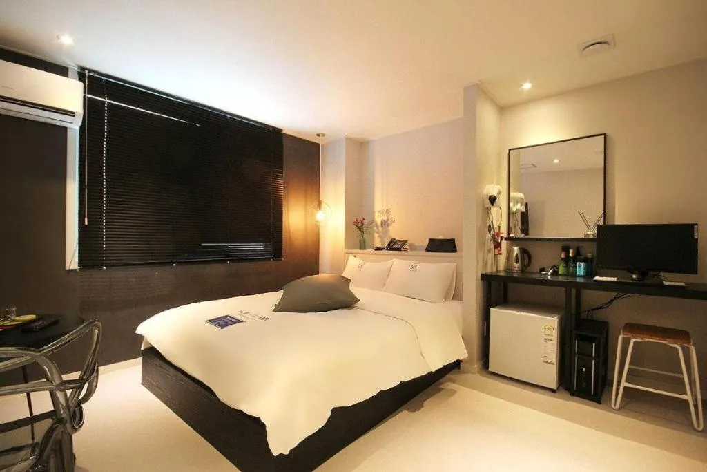 Bed in Hotel Yam ANDONG