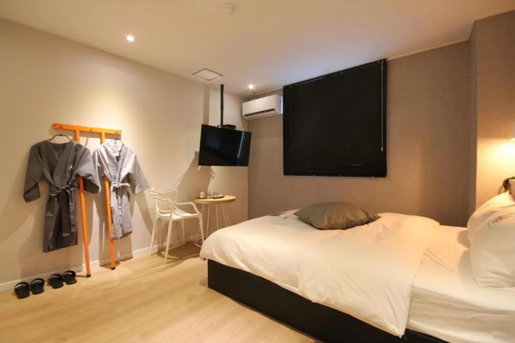 Bed in Hotel Yam ANDONG