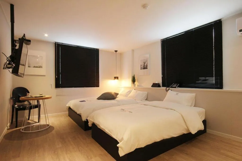 Bed in Hotel Yam ANDONG