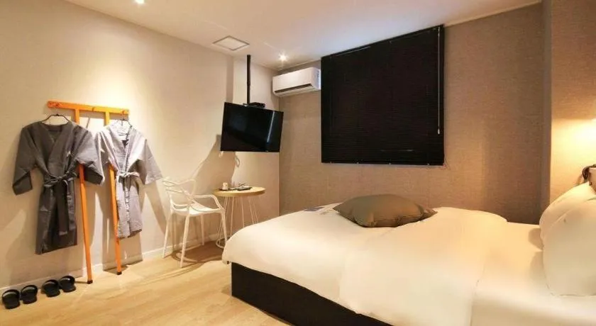 Bed in Hotel Yam ANDONG